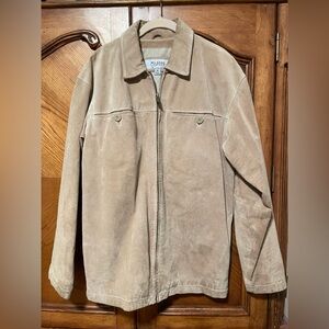 Wilsons Leather Suede M. Julian Genuine Leather Jacket Tan Men’s Size Small